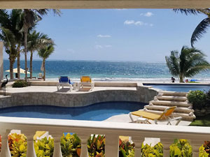 View of Pool from Porch